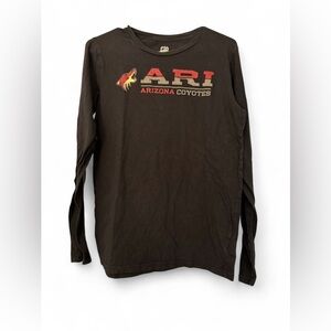 NHL Arizona Coyotes Youth XL 18/20 Black Long Sleeve Graphic T-Shirt